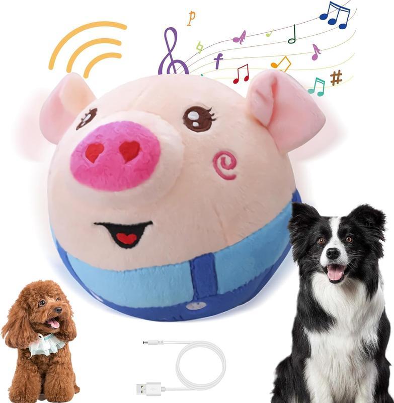 Active Moving Plush Toy Smart Interactive Toy USB Rechargeable Washable 120 Music