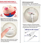 Active Moving Plush Toy Smart Interactive Toy USB Rechargeable Washable 120 Music