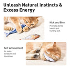 Realistic Flopping Fish Cat Toys, 3 Pack, Interactive Cat toys for All Breeds