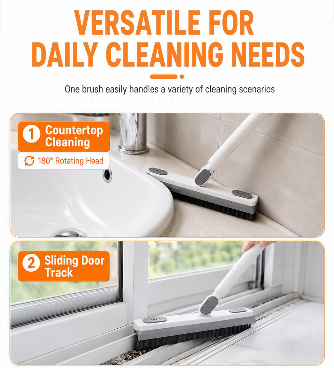 180° Rotating Gap Cleaning Tool