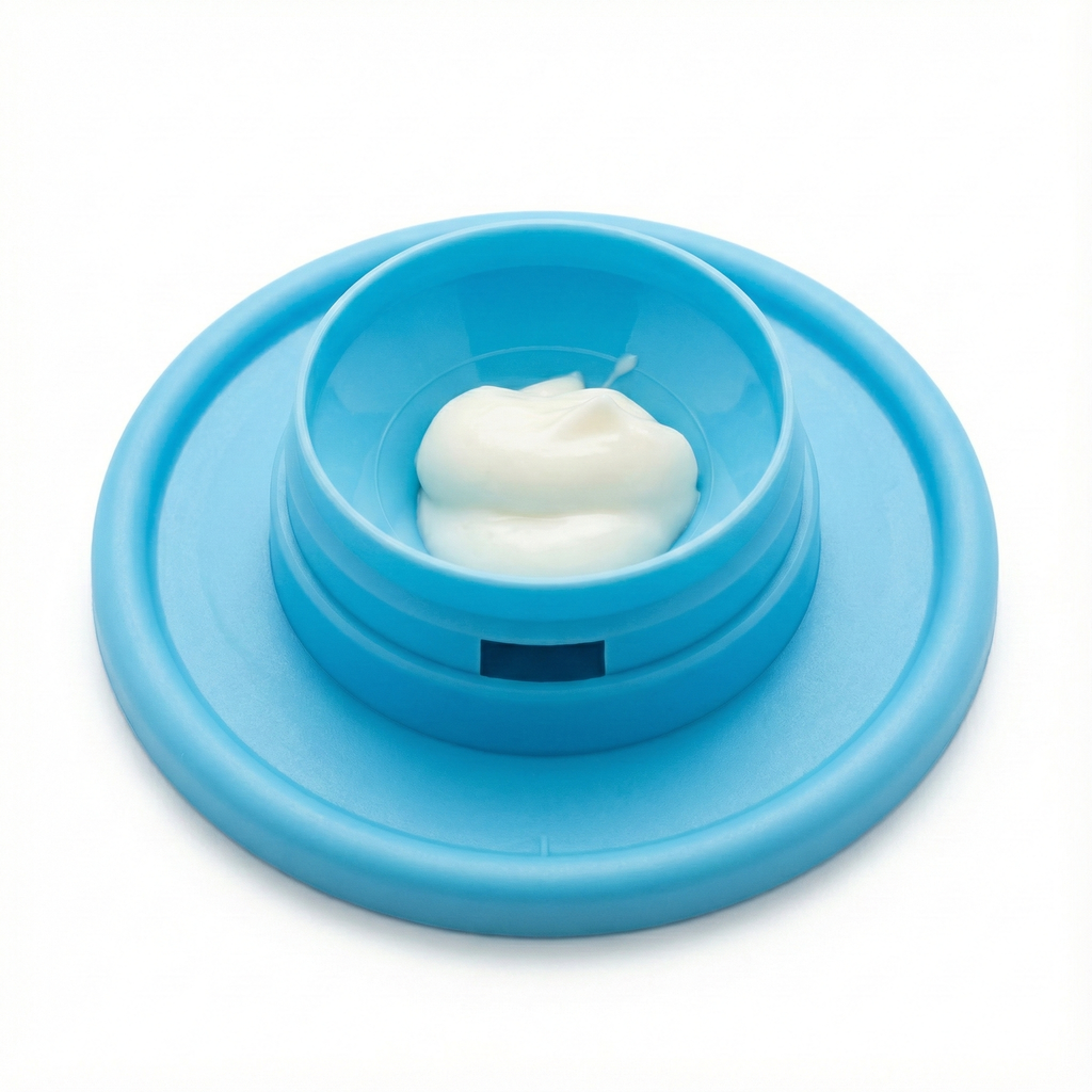Calming Lick Bowl for Dogs – Anxiety Relief Slow Feeder with Non-Slip Base & Freezable Treat Reservoir