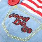 Funny Killer Doll Dog Costume - Messy Wig, Plush Knife & Overalls | Cute Hilarious Pet Cosplay for Small to Large Dogs