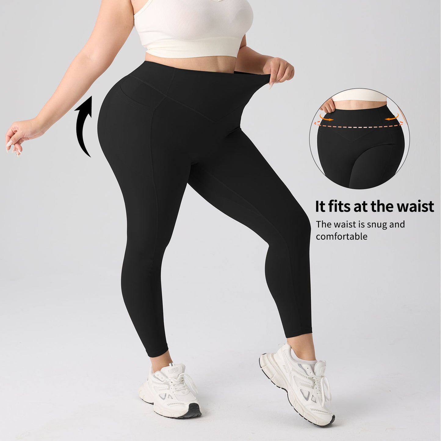 AQA High-waisted, hip-lifting, tummy-flattening shaping leggings