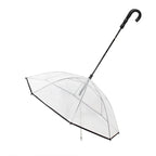 Transparent pet umbrella leash: Keep pets dry during walks.