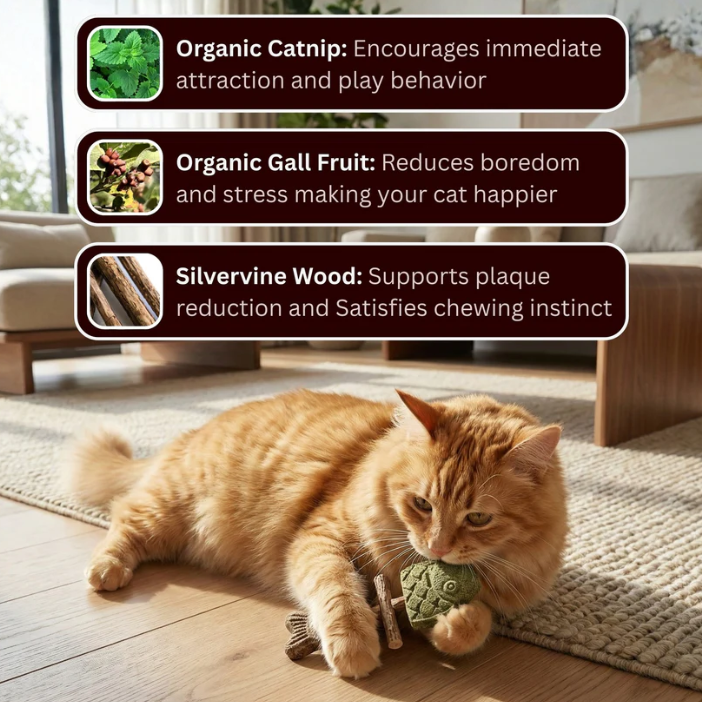 Catnip & Silvervine Chew