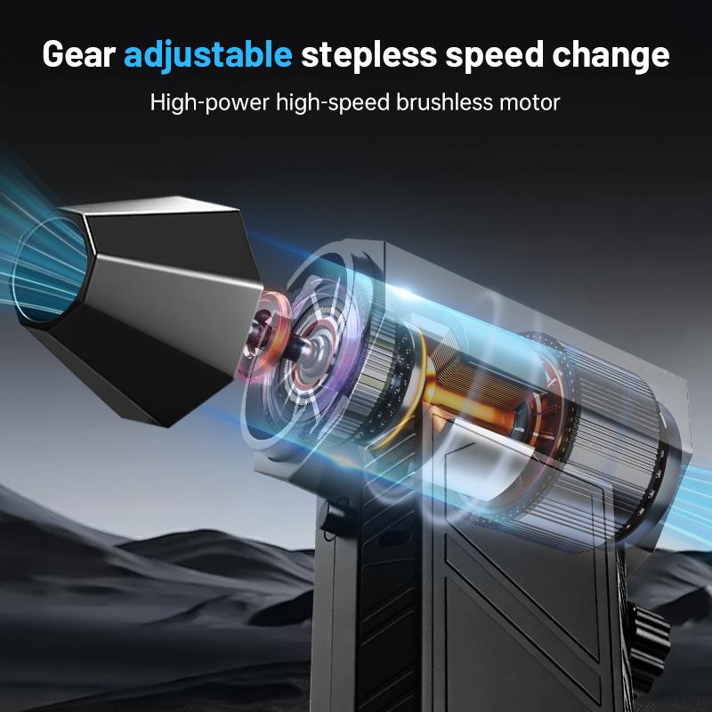 Portable Mini Turbo Fan, High Speed Handheld Rechargeable Fan