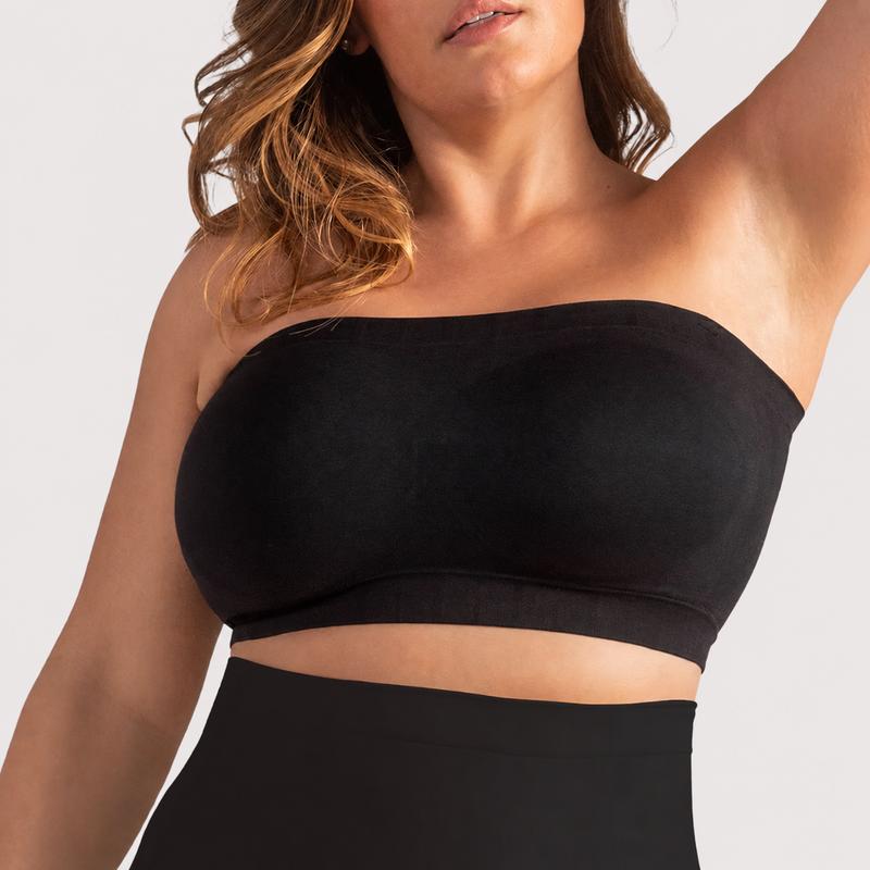 Clinclii Convertible Strapless Bandeau Bra with Wireless Comfort, Anti-Slip Grip & Removable Straps Fit Outfits