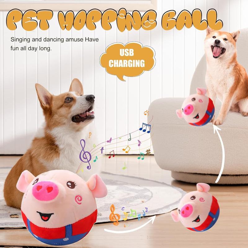 Active Moving Plush Toy Smart Interactive Toy USB Rechargeable Washable 120 Music