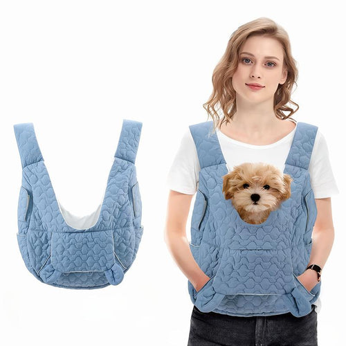 Adjustable front-facing pet travel backpack with removable bottom safety device, suitable for cats, dogs, and rabbits. Ideal for travel, camping, and hiking