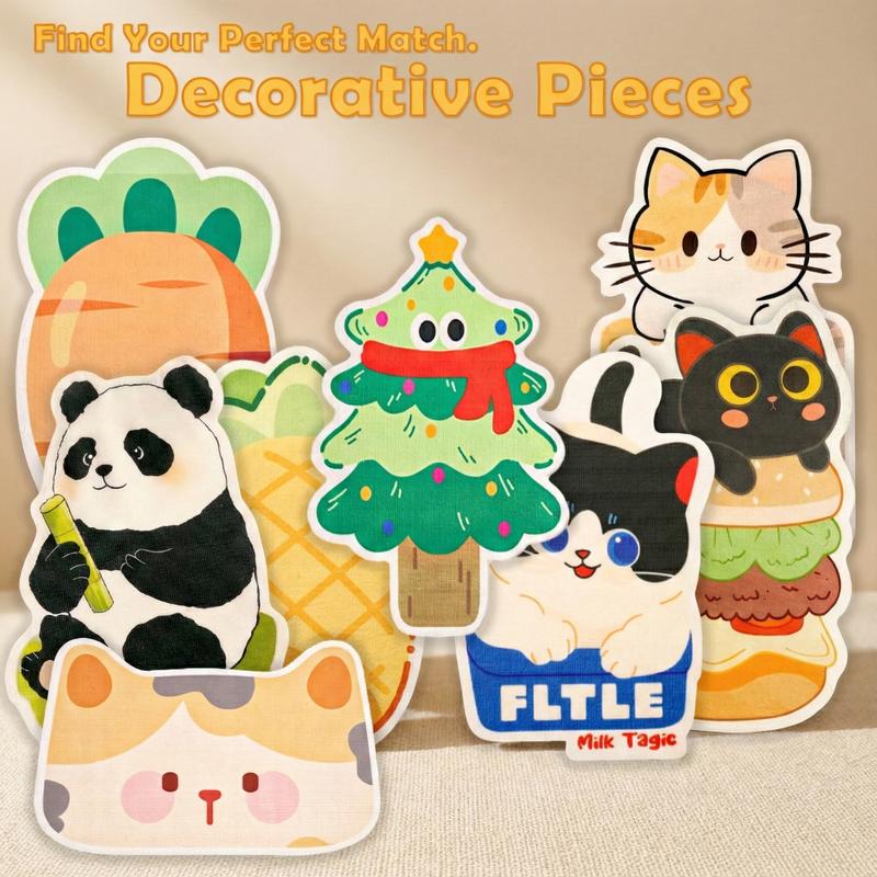【Buy 1, Get Free Toy Mouse!】Cute Cat Scratcher Mat Kawaii Wall Protector Self-Adhesive Felt Scratch Pad for Indoor Cats