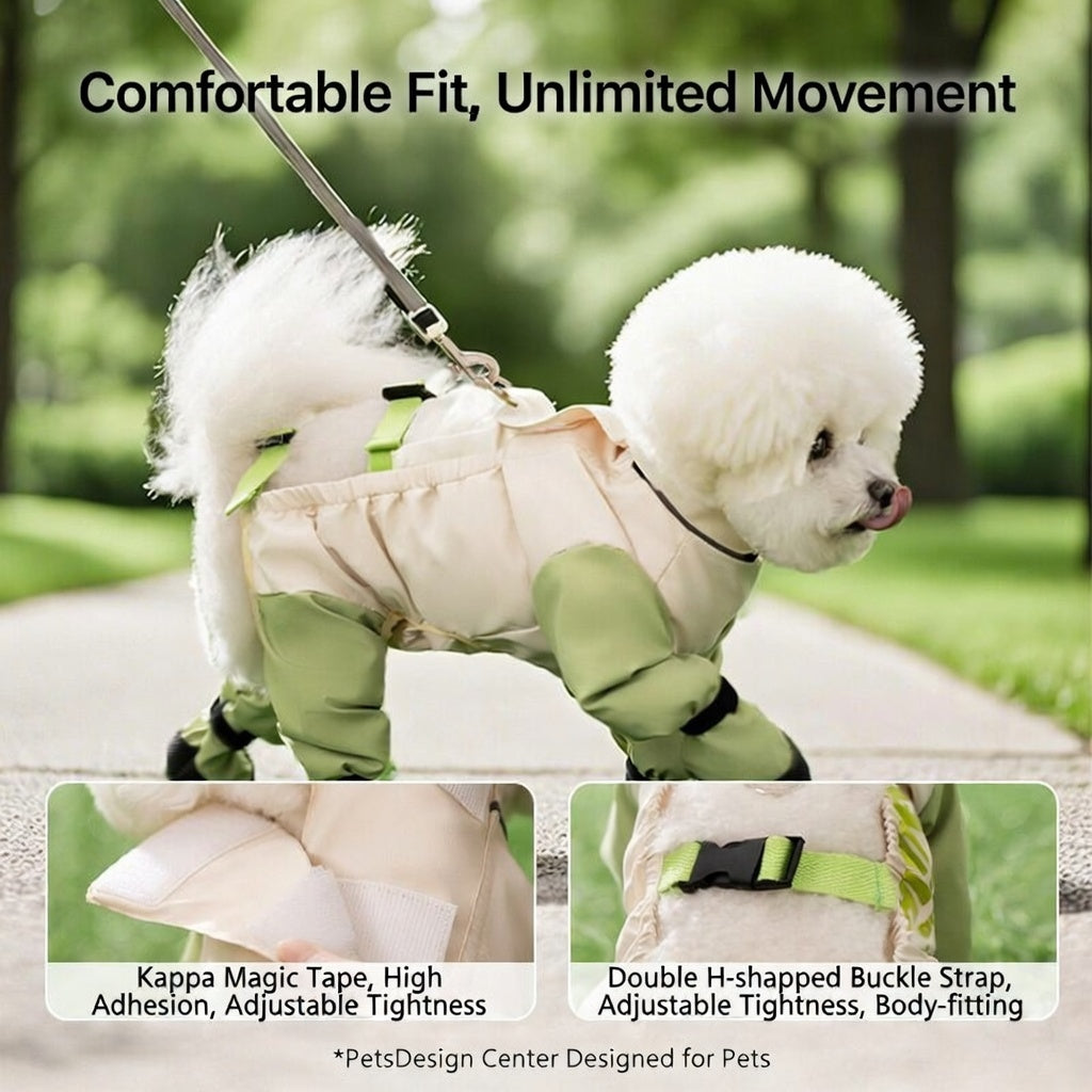 🌟 Ultimate 4-Leg Protective Dog Outfit - Waterproof, Dust-Proof & Stylish for Rainy Season! 🌟