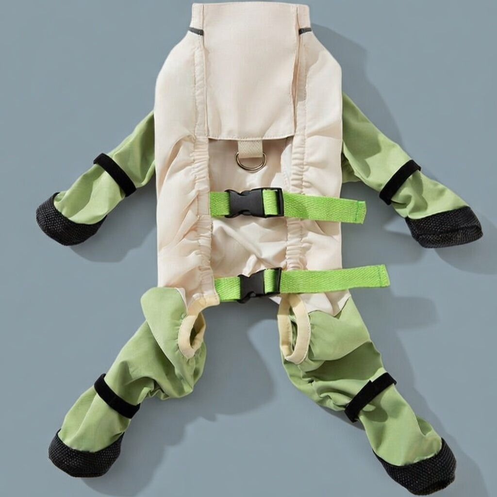 🌟 Ultimate 4-Leg Protective Dog Outfit - Waterproof, Dust-Proof & Stylish for Rainy Season! 🌟