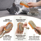 🐱 3-in-1 Cat Steam Brush – Pet Grooming Tool with Mist Spray, Shedding Comb & Massage for Cats & Dogs